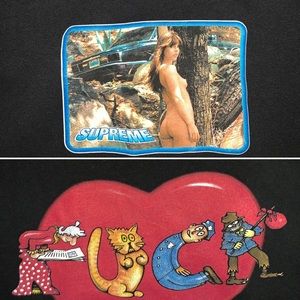 Supreme New York sz XL preowned t shirts (2shirts)